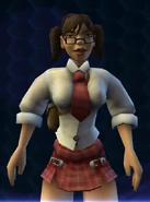 Jo-Beth Casey in the character selection screen of TimeSplitters 2.