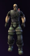 Cortez's full character model in TimeSplitters 2.
