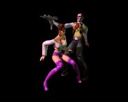 Render of Fingers McKenzie and Ravelle Velvet in TimeSplitters 1.