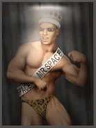 Cortez with his "Mr. Space" sash.