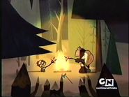 Otto and Tuddrussel telling stories around a campfire.