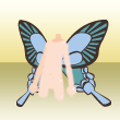 [Accessories - Back] Papillon Wings Blue