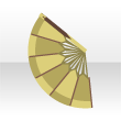 Chinoiserie Hand Fan (Yellow)