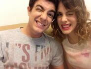 Facu and Tini Hoy somos más Behind the scenes