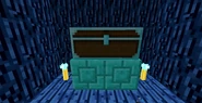 Fancy Diamond Bricks placed under a chest.