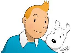 Tintin and discount his dog