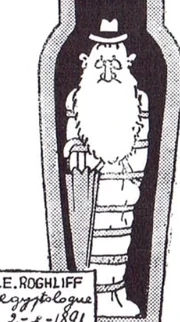 P. Schwarz's original design as I.E. Roghliff as seen in black and white.