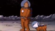 Tintin and snowy spacewalk