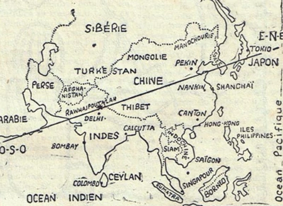 Map of Gaipajama as seen in the book series