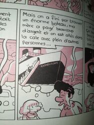 Apparition du cargo dans L'Arabe du futur 3 de Riad Sattouf.