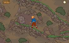 Tintin en haute montagne.