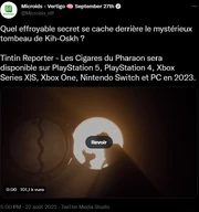 le jeu est enfin officialisé le 22 août 2022