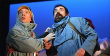 Tintin et Haddock.