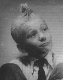 Roland Ravez dans le rôle de Tintin.