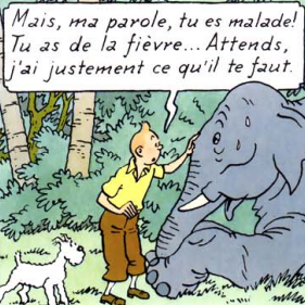 Les principaux personnages de Tintin - L'Éléphant