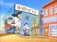 ...which he reveals as a prison for BAD GUYS