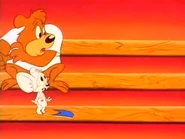 Li'l Sneezer and Papa Bear in "The Acme Bowl"