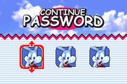 The password menu