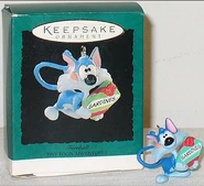 Furrball with a gift box of sardines