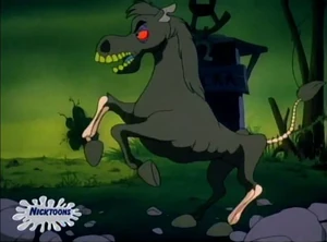 Flicka rising from her grave