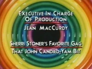 Gag Credit: Sherri Stoner's Favorite Gag - That John Candied-Yam Bit