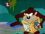 Babs and Buster's cameo on Taz's comic book in the Taz-Mania episode, Comic Madness