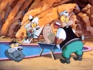 ...but the flash temporarily blinds them