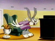 Bugs is shocked when he finds out Buster borrowed his Acme Express card without his permission