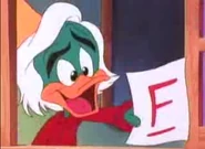 Despite Plucky having Einstein's genius, he still failed the math test