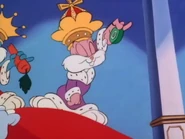 Babs disguised as Princess Diana