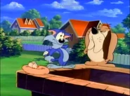 Furrball beats himself up to save Byron the trouble