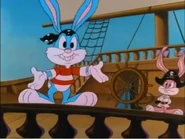 Babs and Buster dressed like pirates