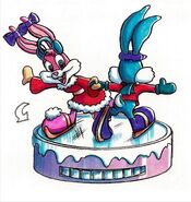 Conceptual artwork of the unreleased ice-skating Buster and Babs figurine