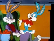 Bugs Bunny with his student, Buster Bunny in Buffed Bunny