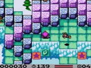 Sweetie and two Plucky clones in the ice world