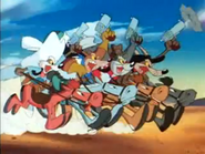 The Coyote Gang ride their way into Prairie Junction