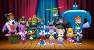 The majority of the cast including Plucky Duck, Buster & Babs Bunny and Hamton