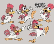 Concept art for a junior version of Foghorn (that was later rejected in favor of Fowlmouth).