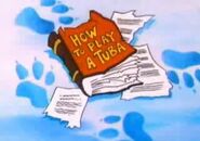 Buster and his friends find Hamton's tuba instruction book