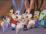 Buster, Babs, Plucky, Gogo, and Sphinxy all scream in shock when Silas's Minions find them