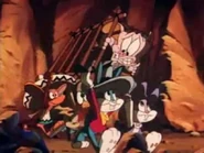 Buster, Babs, Plucky, and Pedro come to rescue Hamton