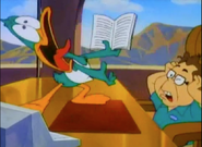 Plucky reads the script for The Plucky Duck Story to Mr. Cooper DeVille