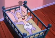 Sneezer awakens from his crib