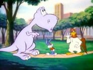 Buster introduces Rover to Foghorn Leghorn