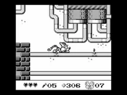 Furrball crawls under the low pipes