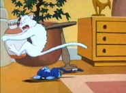 The Kitten's father saves a vase when Furrball accidentally bumps into the table