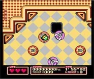 Plucky in the bumper car stage