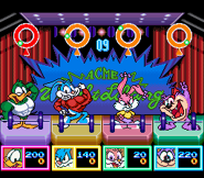 Plucky, Buster, and Dizzy qualify