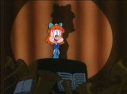 Elmyra as the host in the episode, Buster and the Wolverine