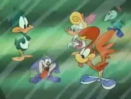 Plucky, Dizzy, Shirley, Little Beeper and Gogo